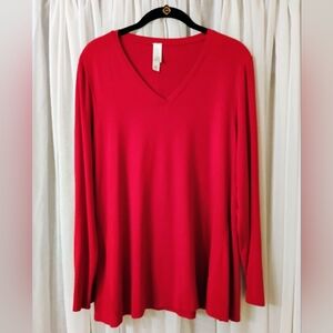 MarlaWynne Red Butterfly Tee Long Sleeves